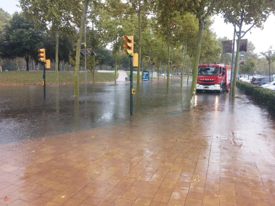 Efectes de la pluja a la ciutat de Girona
