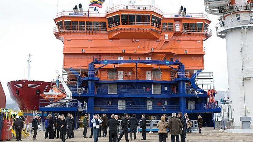 El buque entregado ayer (en la foto) forma parte de un contrato de cinco unidades valoradas en 400 millones de euros