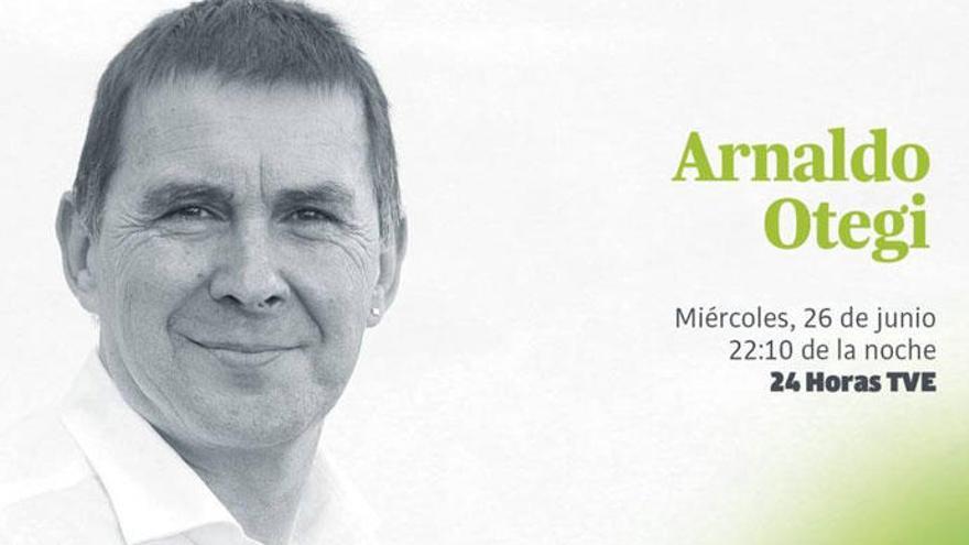 Anuncio de la entrevista de Arnaldo Otegi en TVE