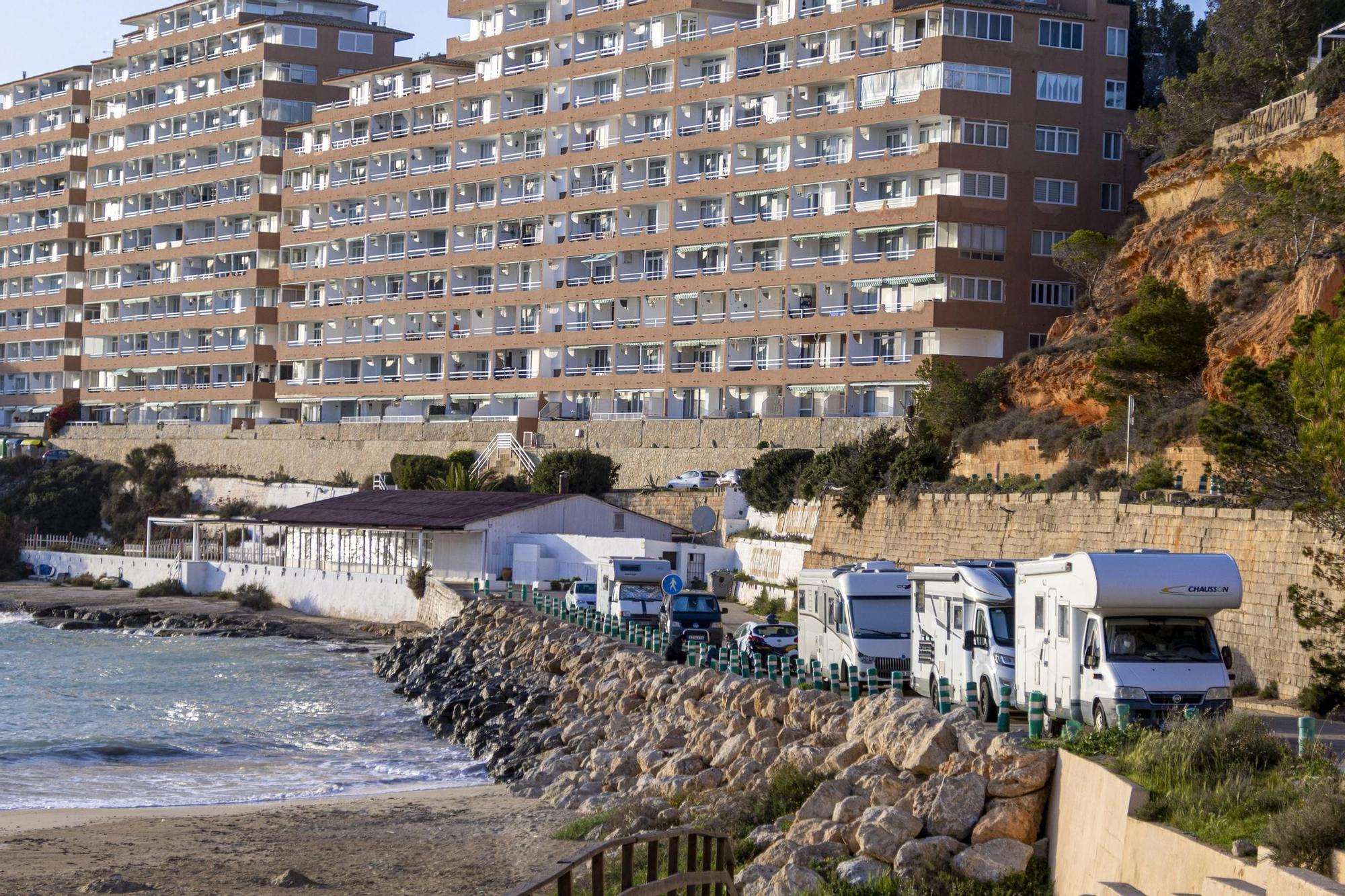 Las caravanas se multiplican en Palma y Calvià