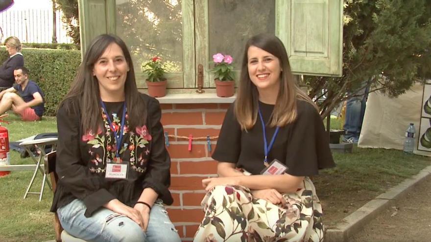 Cristina Cardeñosa (izquierda) y Ana Rosa González, promotoras de La Ventana Market en Zamora.