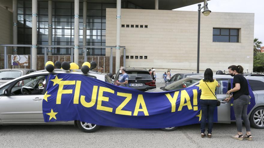 Las imágenes de la manifestación de los interinos en València