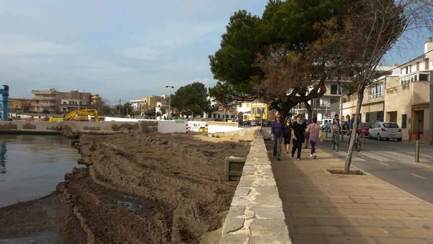 Emaya se encarga de retirar la posidonia de Cala Gamba y de Son Callos.