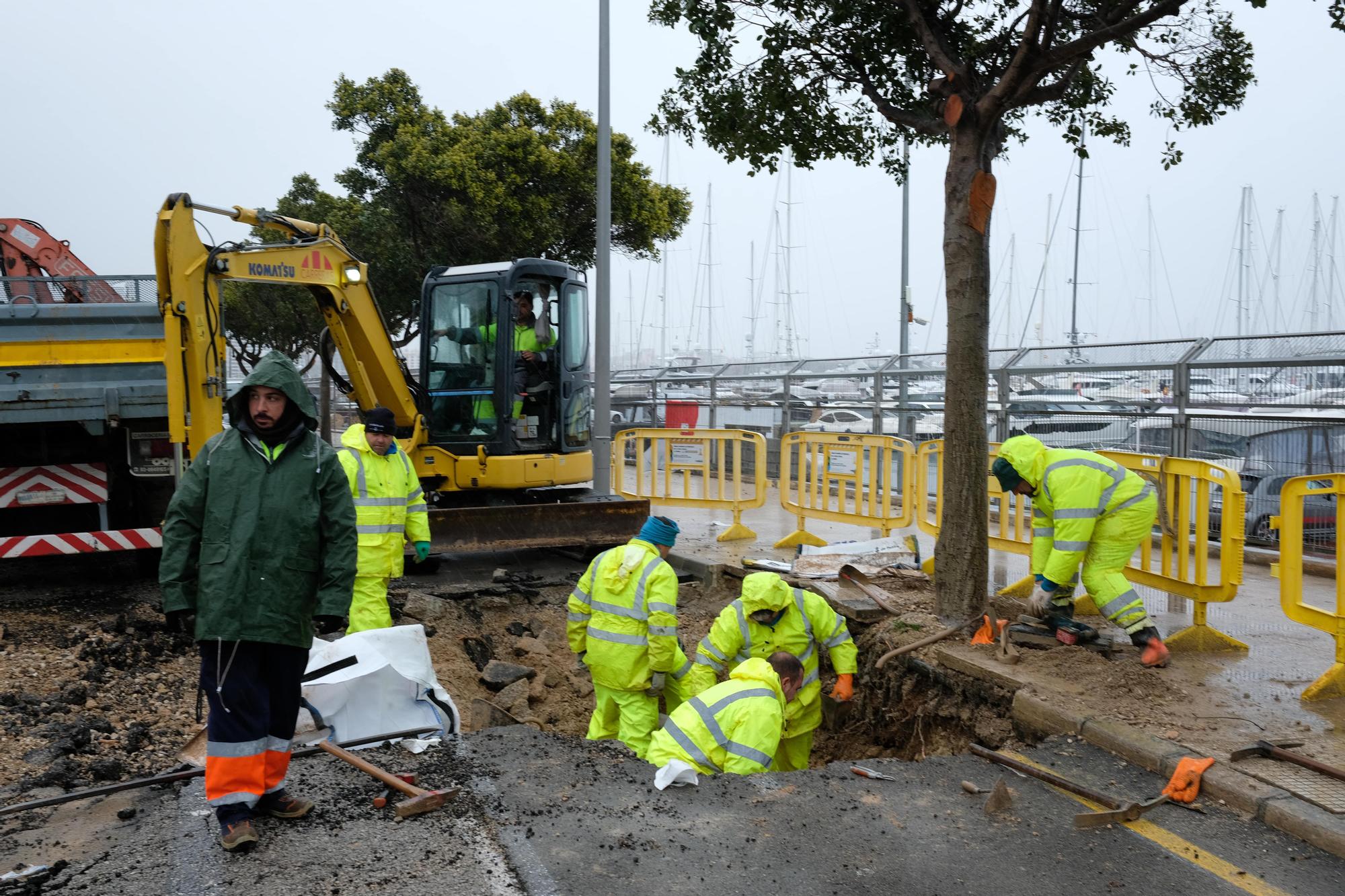 FOTOS | Socavones en las Avenidas y en el Paseo Marítimo de Palma