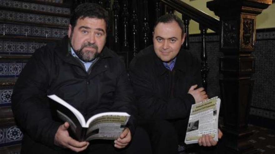 Ricardo y Agustín Castaño, durante la presentación del libro.