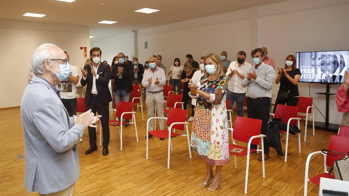 Fran Teixeira, durante un reciente homenaje en al Diputación.