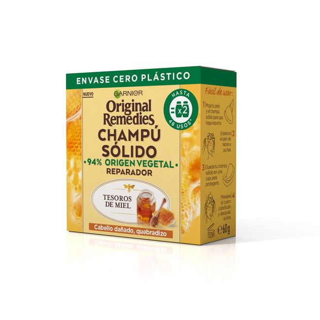 Champú sólido tesoros de miel de Original Remedies