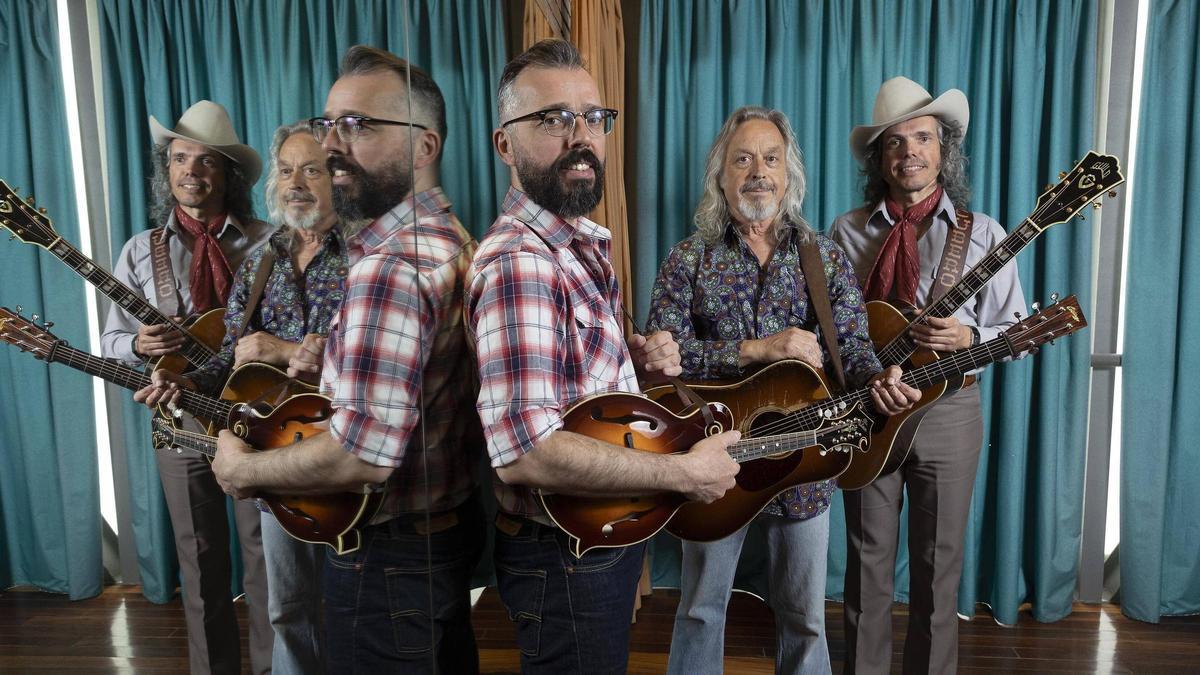 Roberto Cubero, Jim Lauderdale y Quique Cubero, este viernes, un día antes de su concierto en el Blues &amp; Ritmes de Badalona