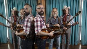 Roberto Cubero, Jim Lauderdale y Quique Cubero, este viernes, un día antes de su concierto en el Blues & Ritmes de Badalona