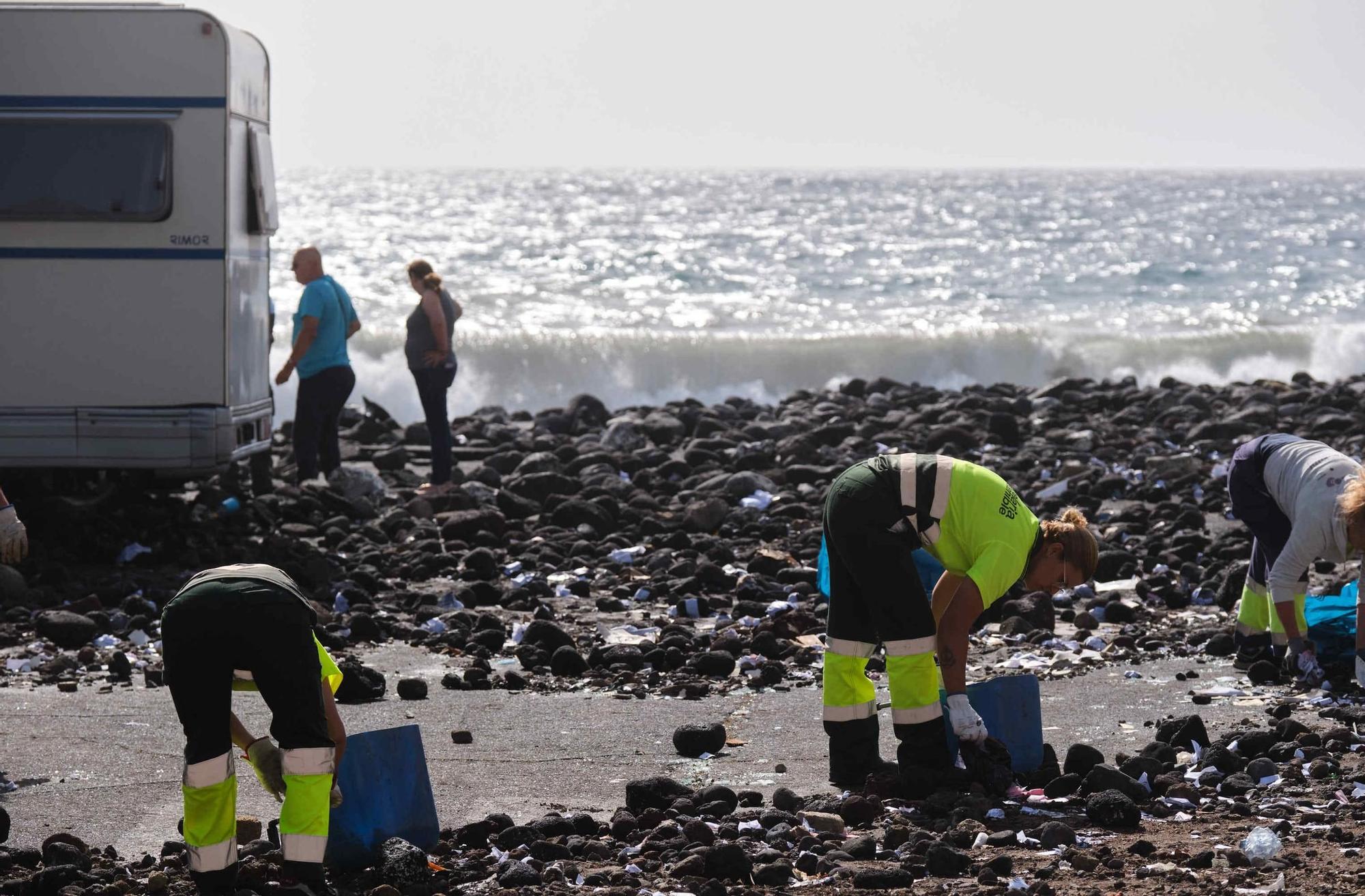 Efectos del fuerte oleaje en la costa de Tenerife