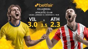 Villarreal CF vs. Athletic Club de Bilbao: horario, TV, estadísticas, clasificación y pronósticos