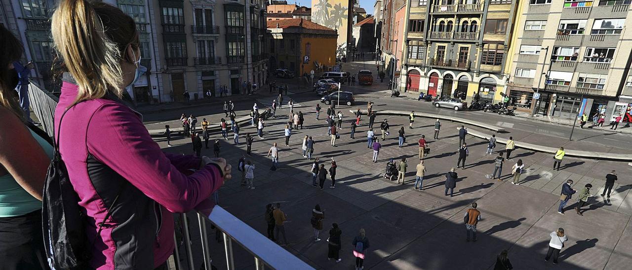 Participantes en la protesta de Avilés. | Ricardo Solís