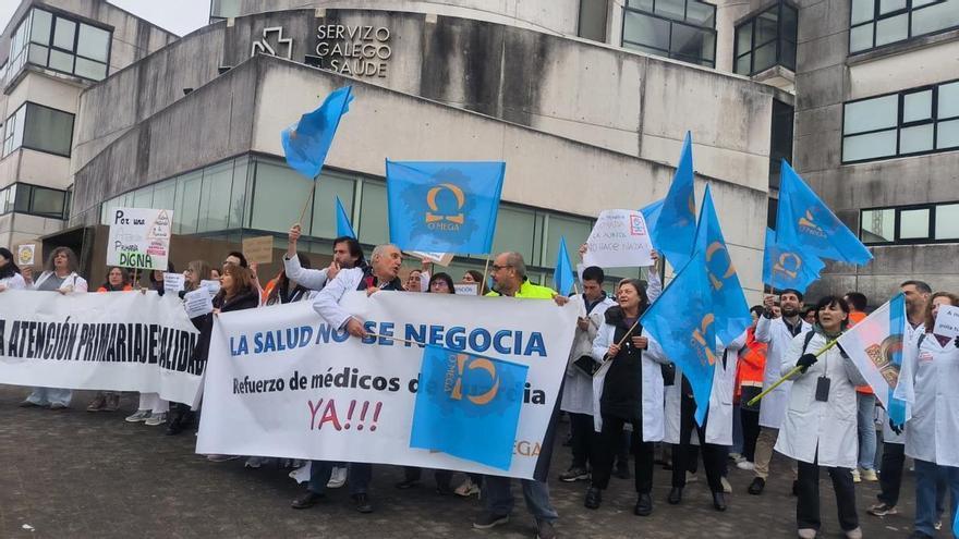 O'Mega cifra el apoyo a la huelga de médicos en Primaria en un 71% e insta a Rueda a «solucionar» el conflicto