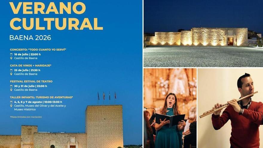 Baena transforma su castillo en escenario vivo para el Verano Cultural con música, gastronomía y teatro