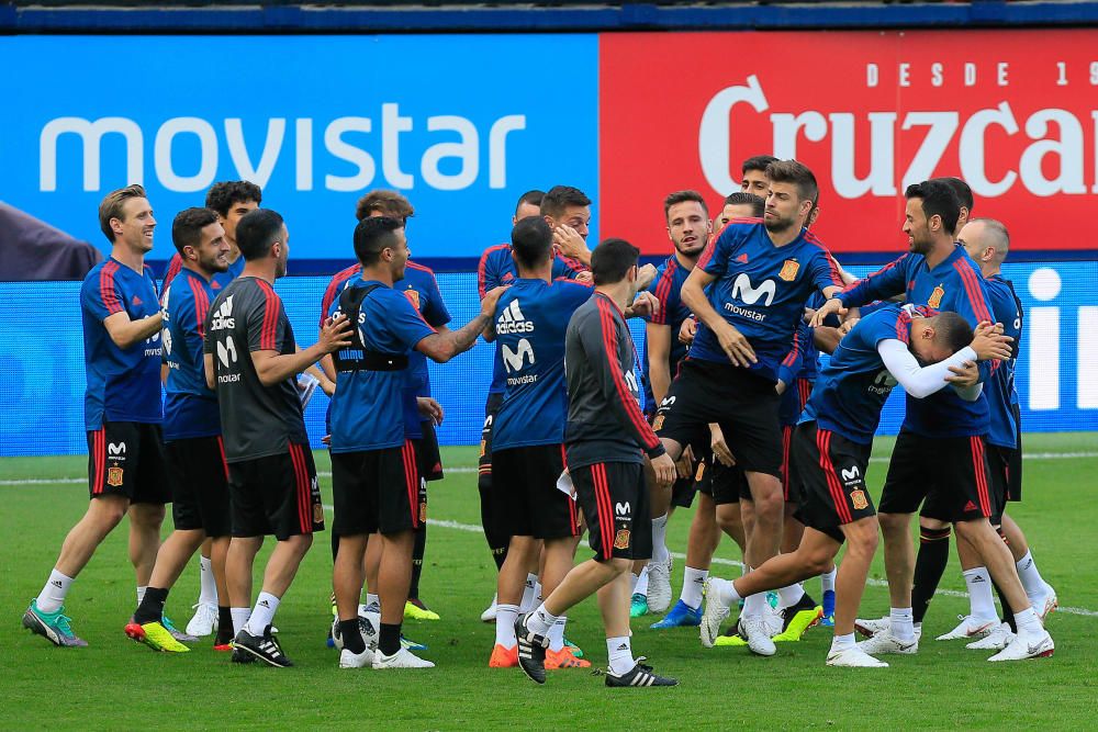 Entrenamiento de la Selección Española en Vila-real