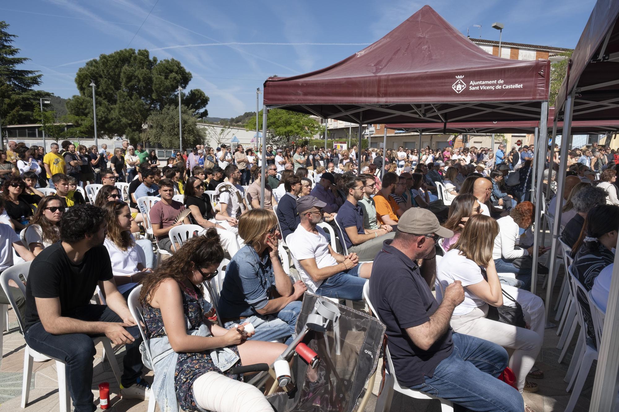 Centenars de persones acomiaden Oriol Sardà a Sant Vicenç de Castellet