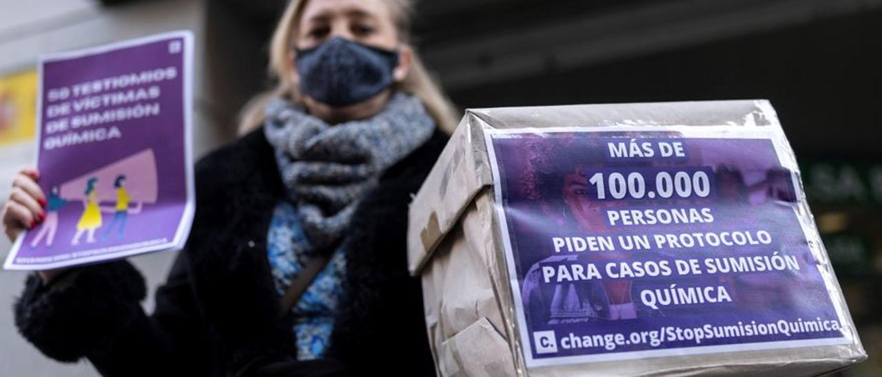 Petición para la creación de un protocolo para los casos de &quot;sumisión química&quot; en el Ministerio de Justicia.