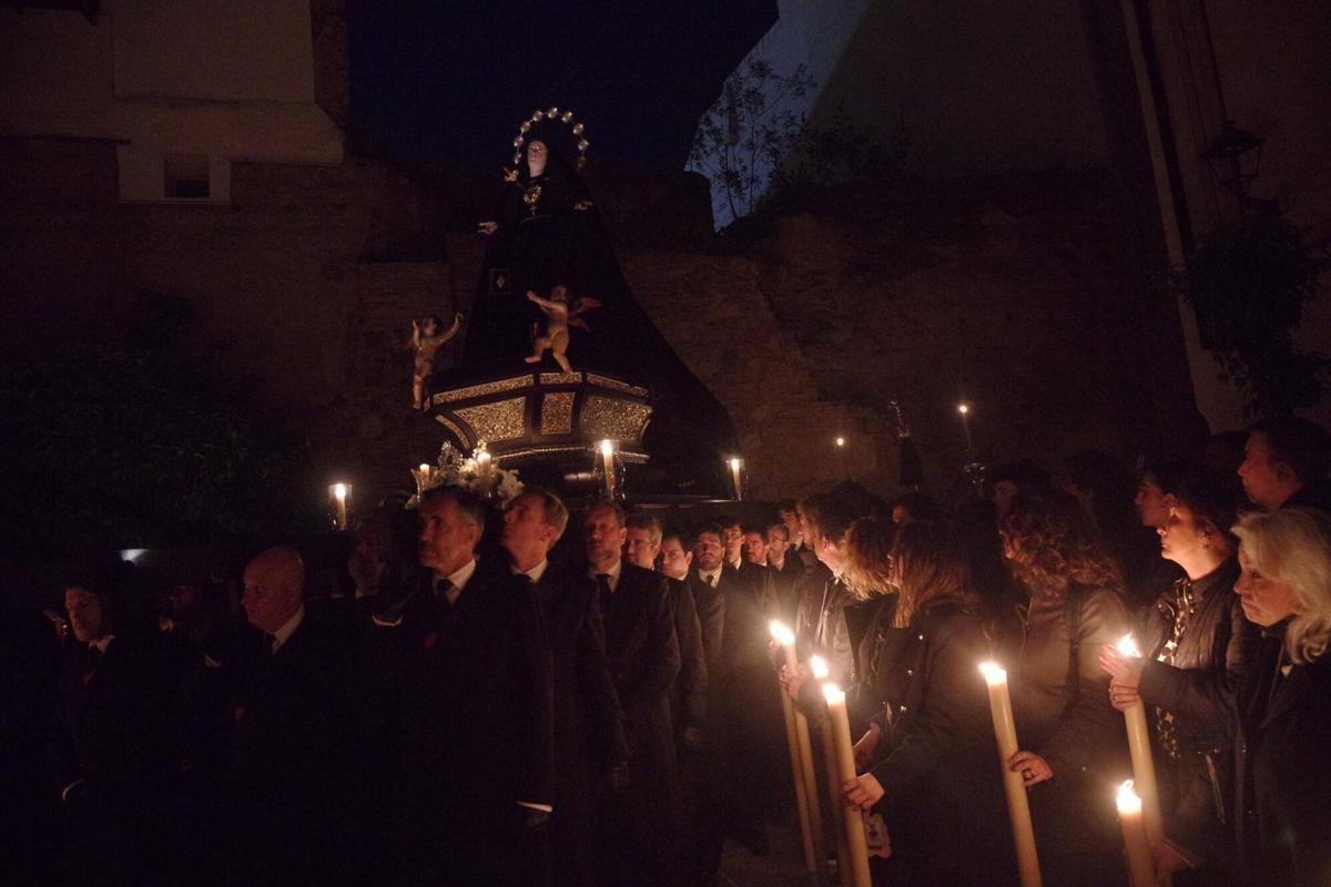 Salida procesional de Servitas este Viernes Santo de 2026.