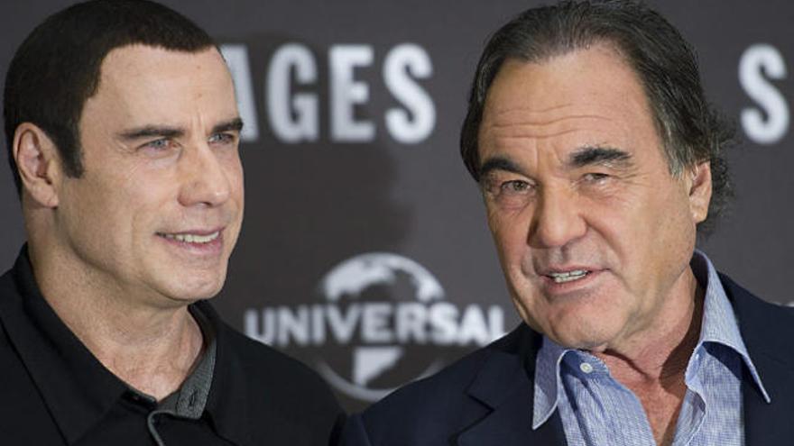 Oliver Stone y John Travolta