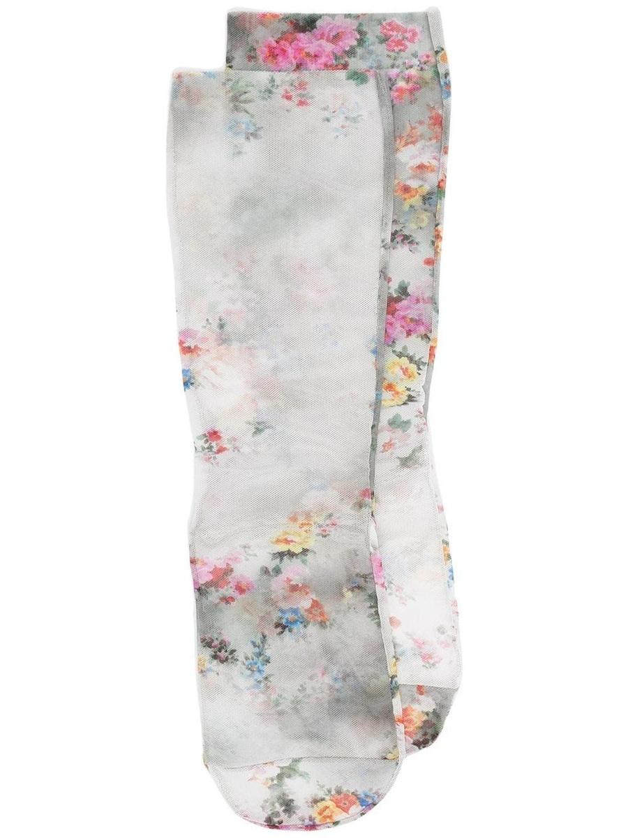 Calcetines con motivo floral de MSGM