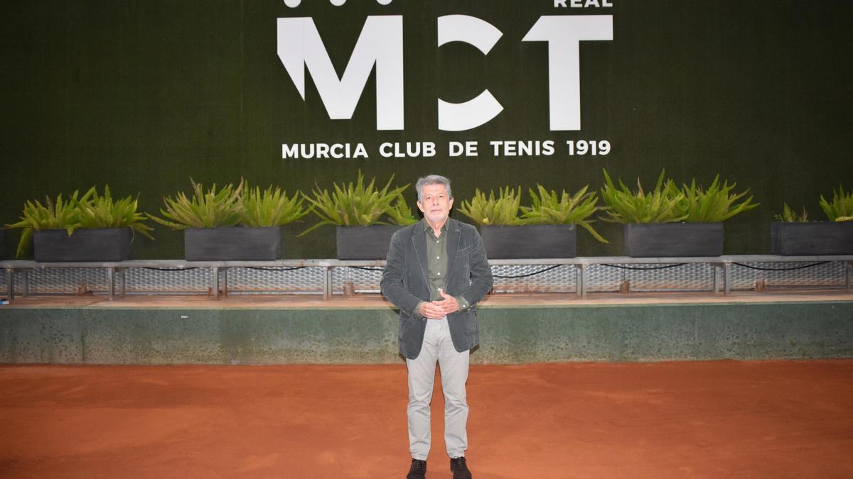 Antonio Saura, presidente saliente del Real Murcia Club de Tenis