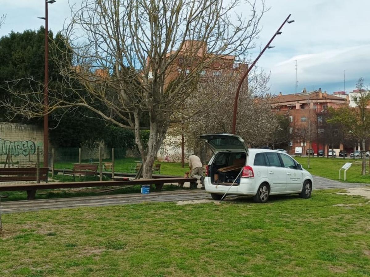 Reparacions dutes a terme en el Parc de les Aigües
