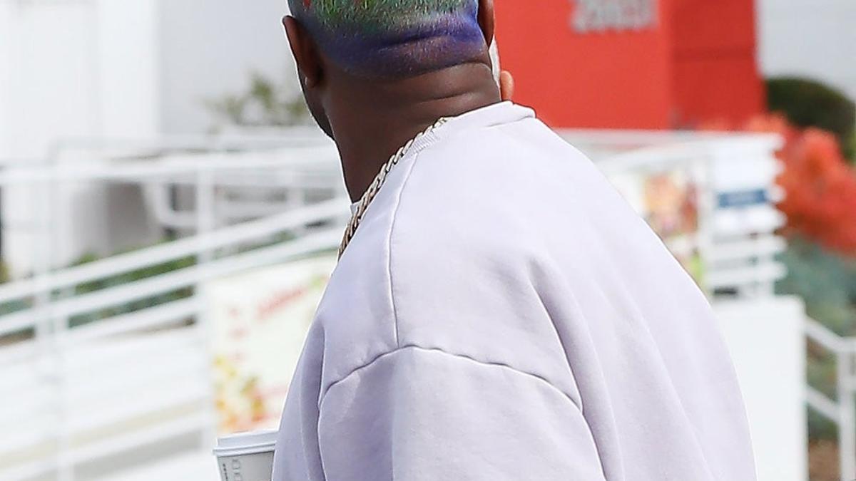 El nuevo pelo de colores de Kanye West