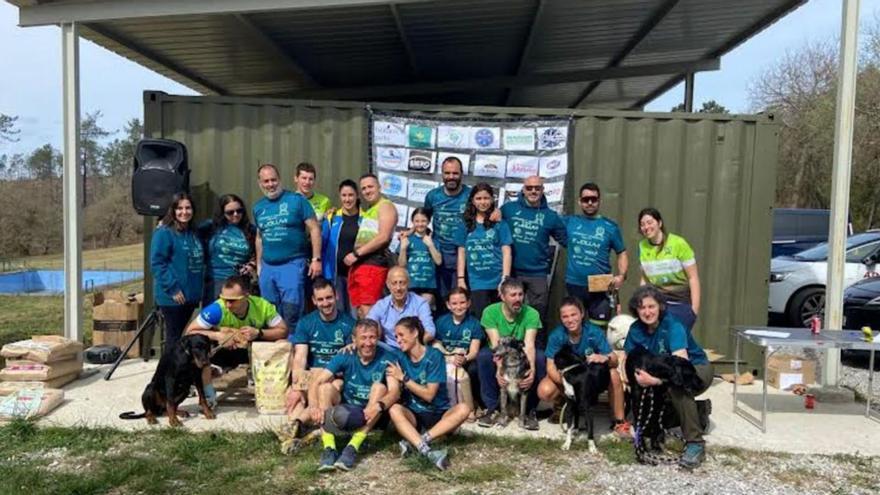 Éxito de la I Carrera de Mushing en el entorno de Cabo Noval organizado por el club de Llanera