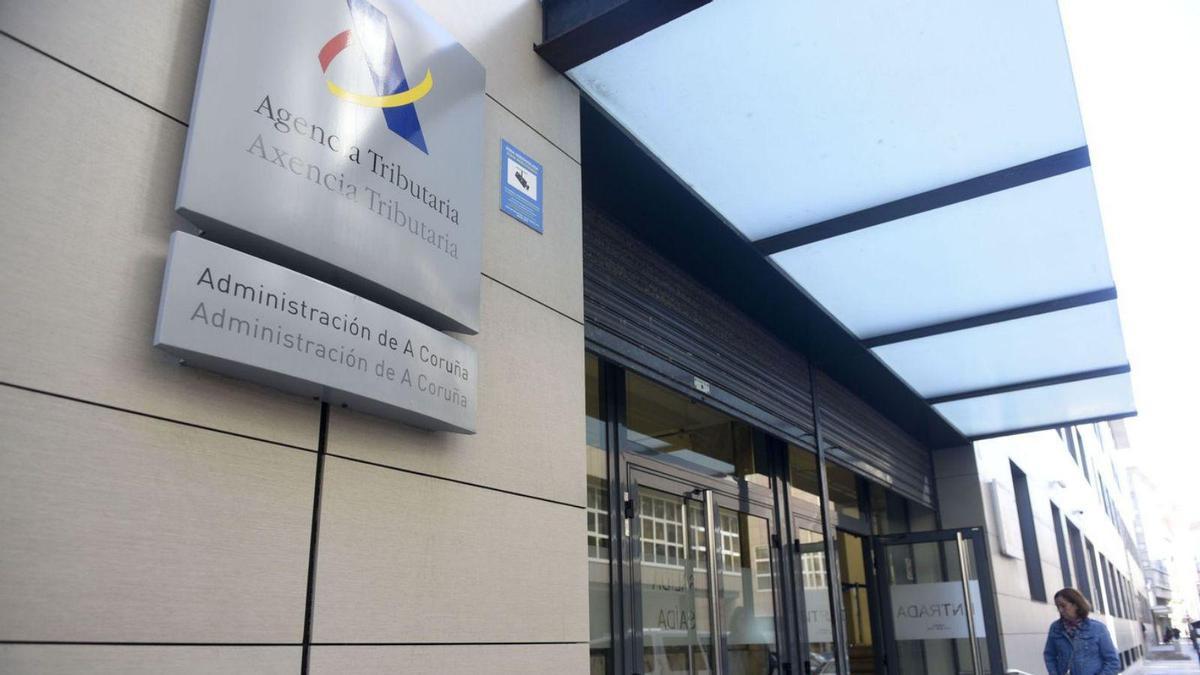 Sede de la Agencia Tributaria en A Coruña.