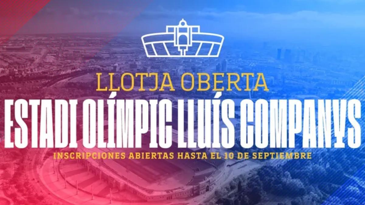 El Barça ofrece el 'Llotja Oberta' en Montjuïc para socios y socias