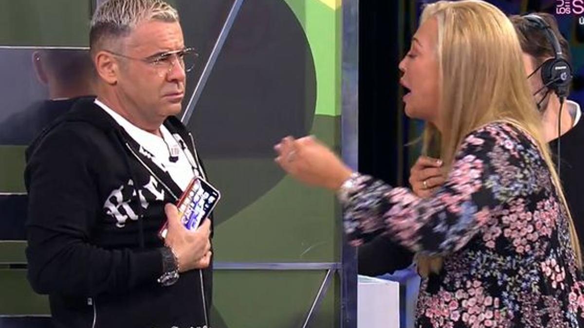 Belén Esteban y Jorge Javier en 'Sálvame'