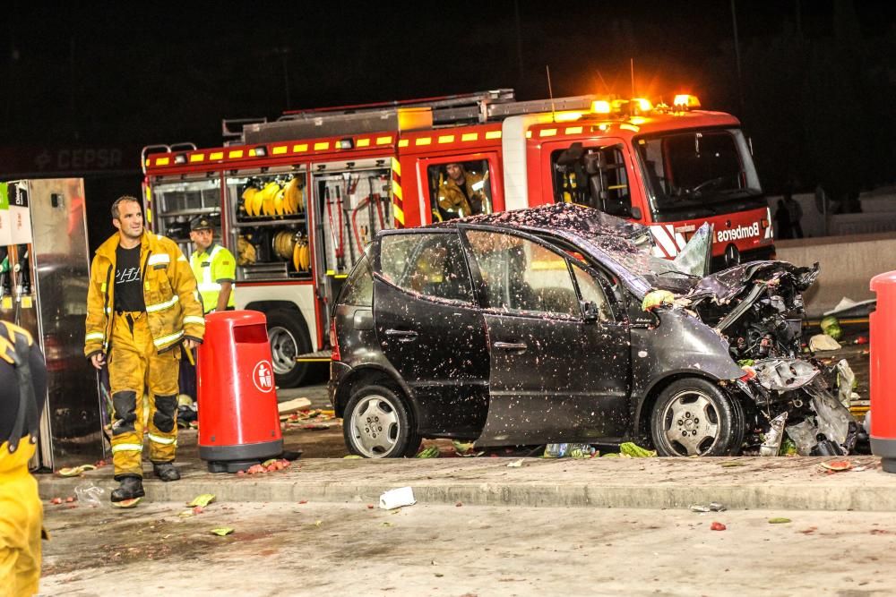 Accidente en la A-31 a la altura de Petrer