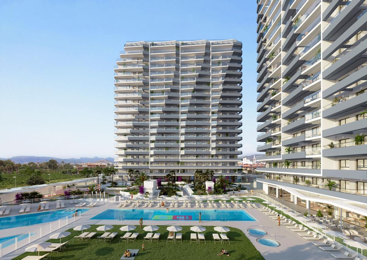 Aspecto que tendrán las torres de TM en Canet.