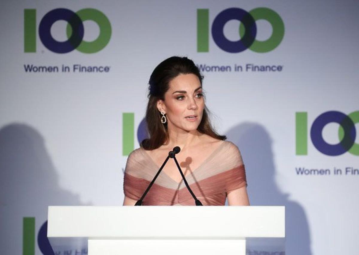 Kate Middleton participa en el acto '100 women in Finance'