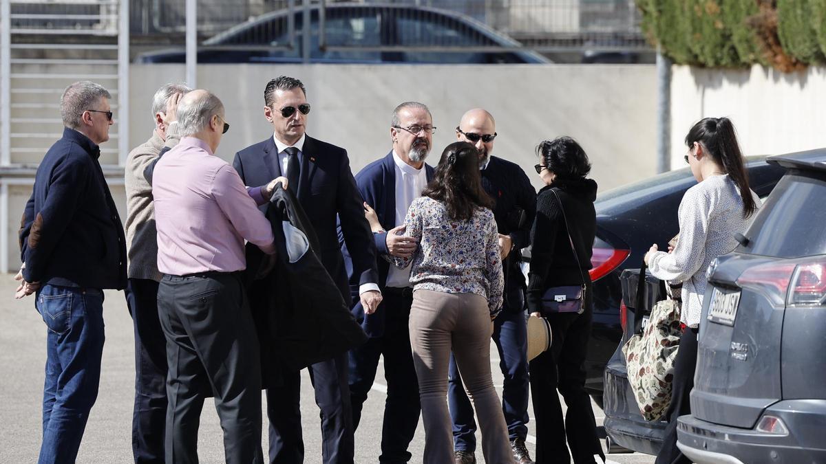 Familiares y amigos despiden a Tejero en Xàtiva (Valencia)