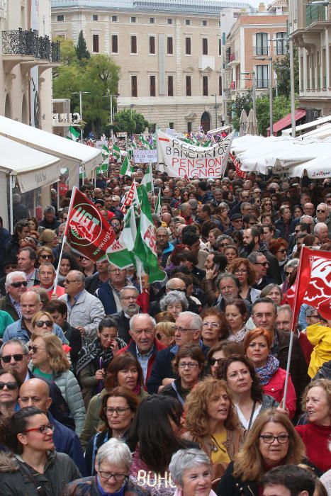 Concentración en Málaga por unas pensiones "dignas"