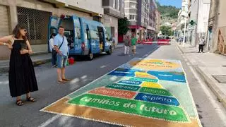 Un mosaico para plasmar devoción, mensajes de paz y reivindicaciones