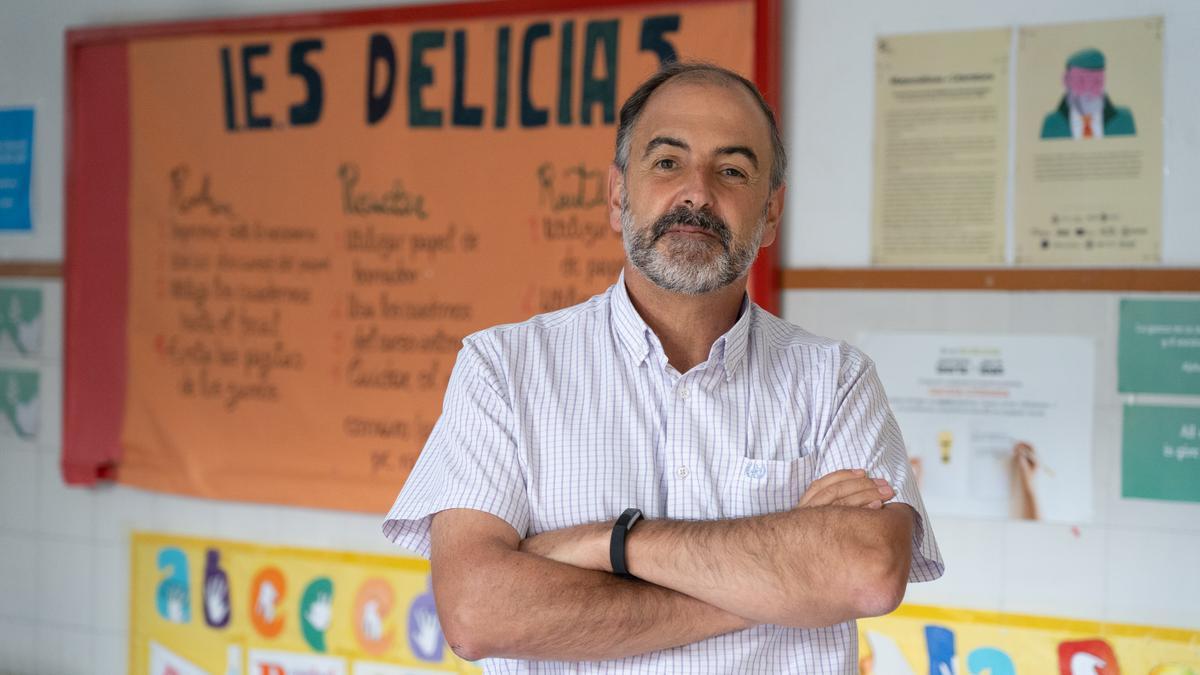 Julio Núñez, director del IES Delicias.