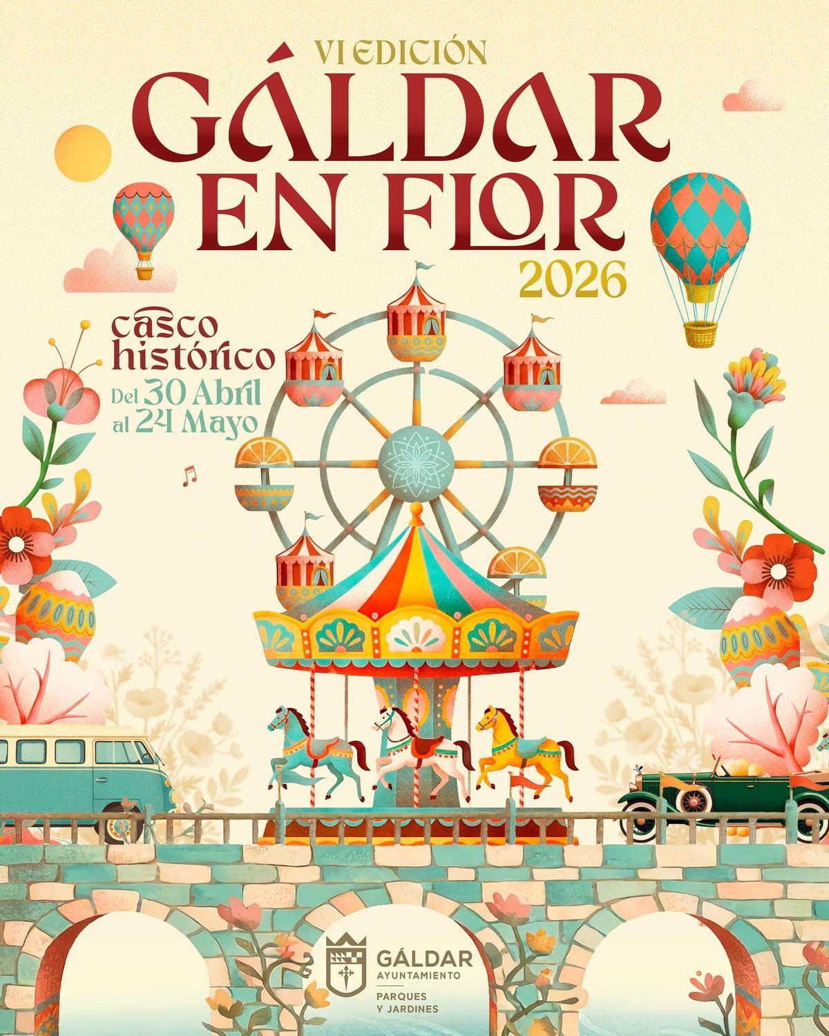 Cartel del VI Gáldar en Flor