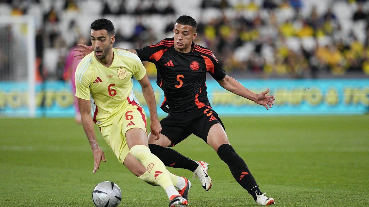 Selección Española. España - Colombia. Partido amistoso, en imágenes