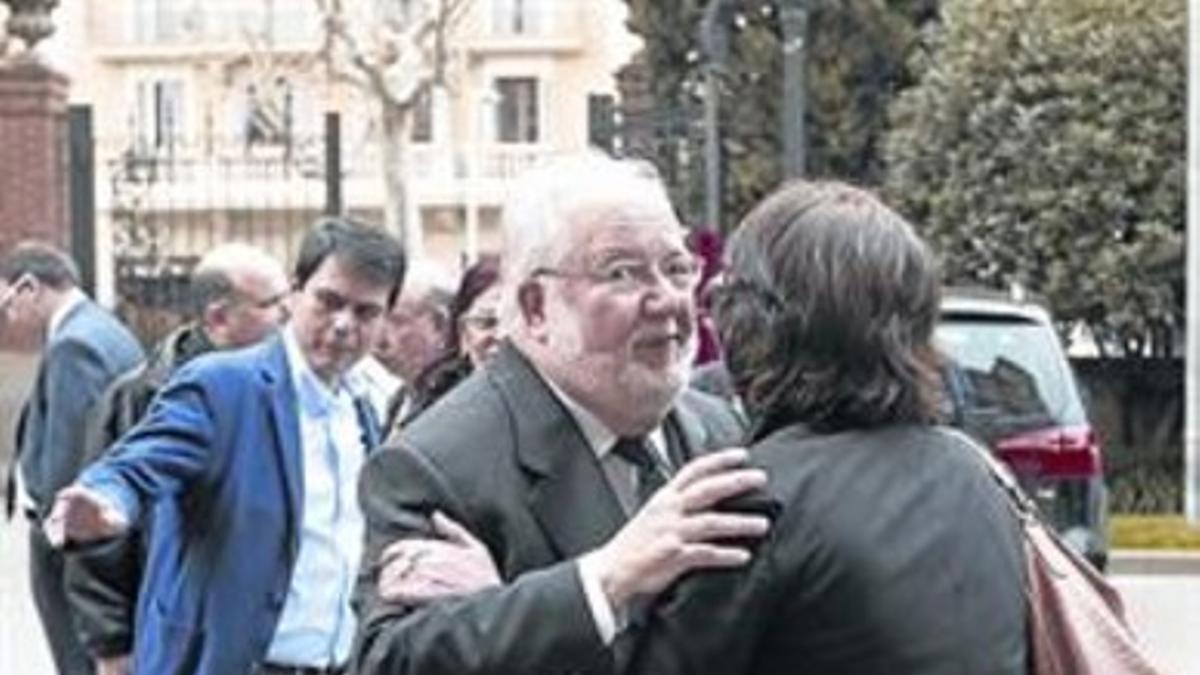 Salvador Esteve, ayer en el complejo industrial de la Escola Industrial.