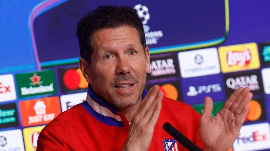 Simeone: "No somos favoritos, eso es cosa vuestra"