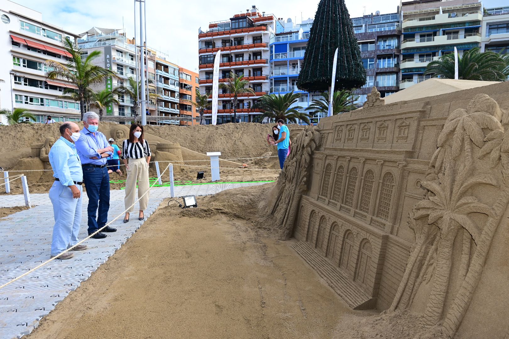 Así es el Belén de Arena de Las Palmas de Gran Canaria