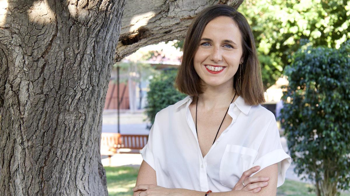 Ione Belarra, secretaria general de Podemos, estuvo ayer en Murcia.