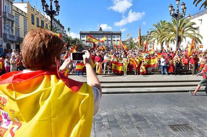 Concentración por la unidad de España, en la ...