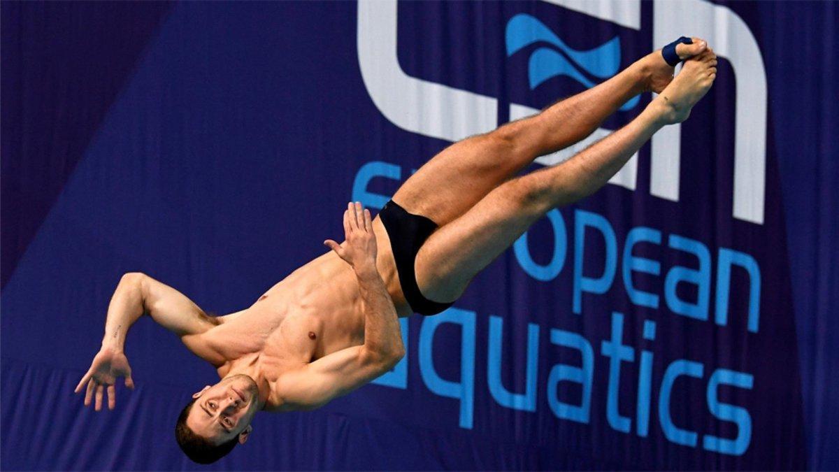 Nicolás Boissier García durante los Europeos del 2018