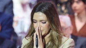 Sara Carbonero durante el reconocimiento a su trayectoria profesional, a 31 de mayo de 2026, en Castilla- La Mancha.