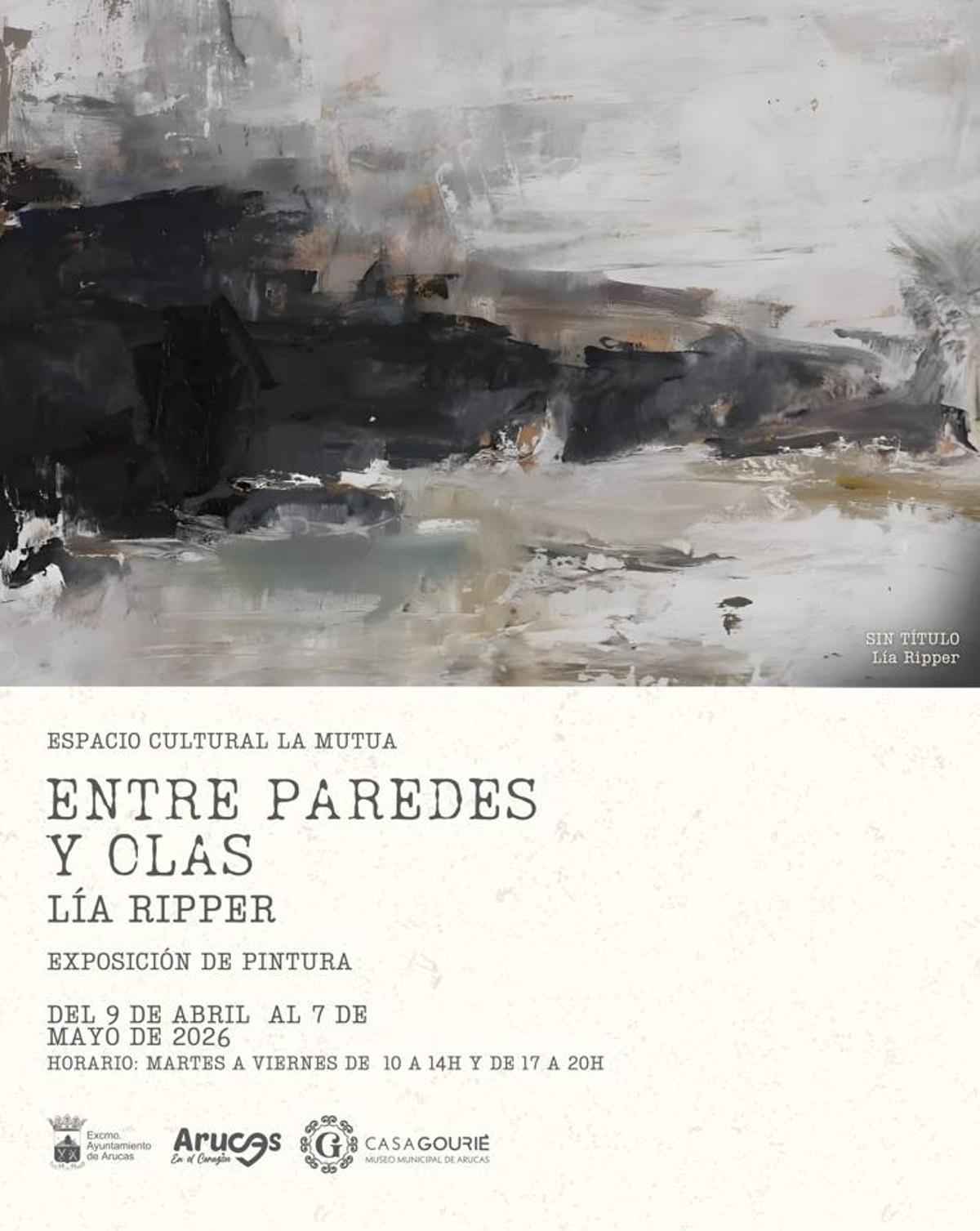 Cartel de la exposición 'Entre Paredes y Olas'.