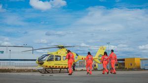 Un helicòpter medicalitzat del SEM