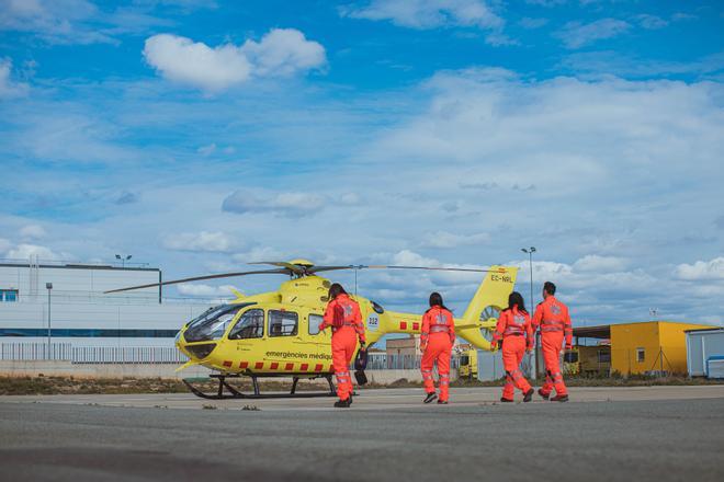 Un helicòpter medicalitzat del SEM